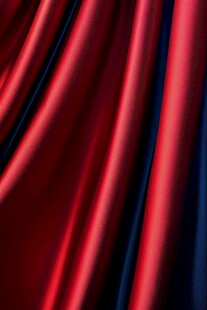 红色蓝色丝绸布料纹理