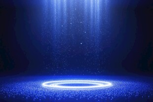 梦幻蓝色舞台灯光背景