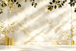 奢华大理石背景墙装饰场景