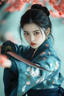 古风女侠持剑绽飒爽风姿