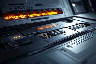 未来感科技设备操作面板