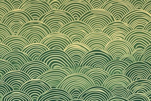 复古绿波纹图案背景