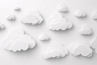 立体云朵背景图