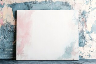 空白画布与斑驳背景展示