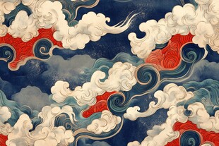 中式传统云纹图案设计