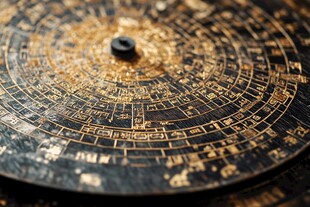 古老罗盘尽显传统风水韵味