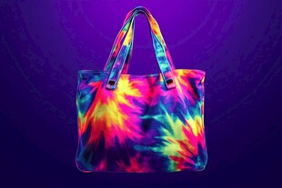 炫彩扎染手提包