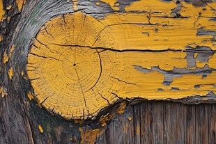 老旧斑驳树桩切面纹理