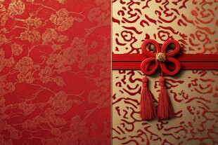 中式喜庆礼盒与精美纹饰