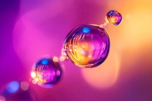 梦幻炫彩悬浮水滴