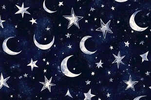 梦幻星空月夜图案背景