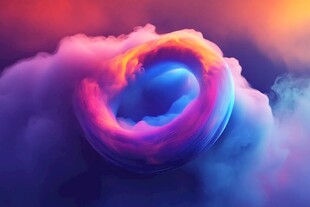 梦幻色彩旋涡云景