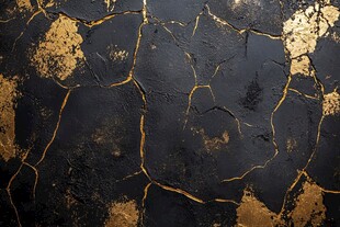 黑金裂纹质感艺术背景