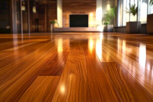 光亮实木地板 温馨室内场景