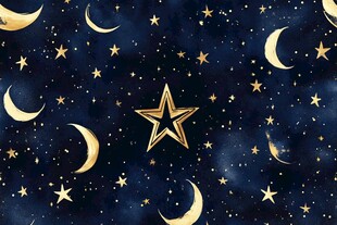 梦幻星空 星月闪耀的夜