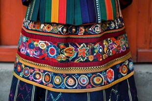 民族风刺绣服饰精美细节