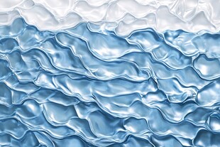 蓝色波纹水波质感背景图