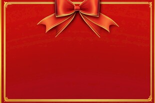红色蝴蝶结装饰背景图