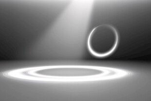 悬浮光圈光影特效画面