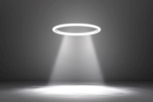 悬浮光圈聚光灯效果展示