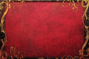 红色复古风华丽边框背景