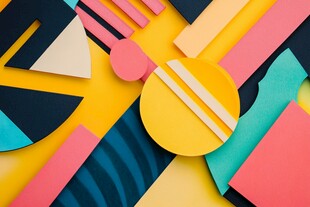 多彩几何图形创意组合