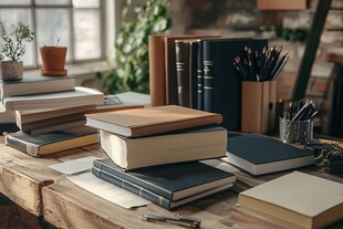 书韵满桌 营造静谧阅读氛围