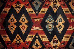 传统几何图案民族风织物