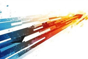 炫彩动感箭头抽象背景图