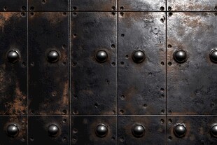 复古铆钉金属板纹理