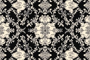 黑白欧式古典花纹图案