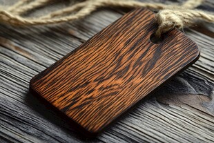 复古木质吊牌 纹理精美