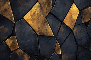 黑金几何拼接质感背景图