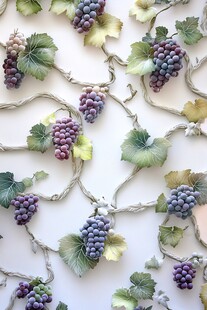 立体葡萄藤蔓墙面装饰