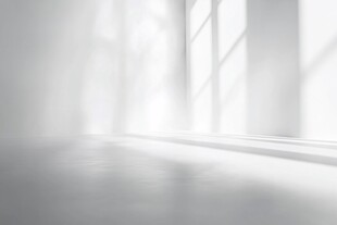 简约白房间的光影景象