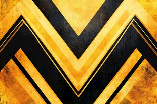 金色几何箭头图案背景