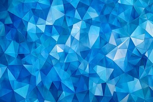 蓝色多边形几何抽象背景