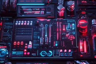 未来科技控制台界面展示