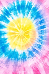 缤纷扎染图案色彩绚丽