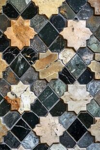 几何花纹大理石拼接瓷砖