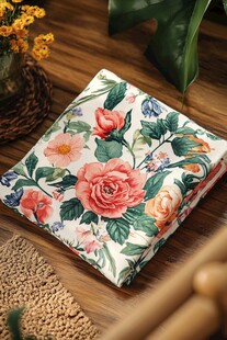 花卉印花布艺坐垫展示