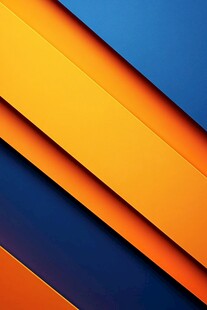 橙蓝渐变几何条纹背景