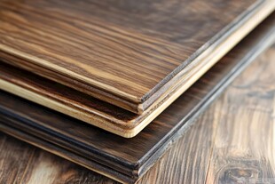 多层实木板材特写展示