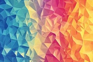 多彩几何多边形渐变背景