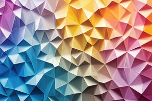 多彩立体几何多边形背景