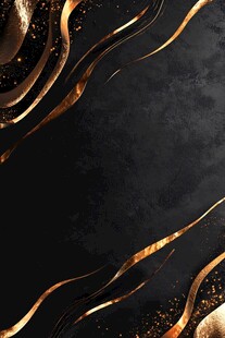 黑金质感流光线条背景图