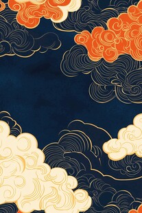中式云纹图案 传统美学风格