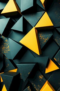 几何三角立体抽象艺术图