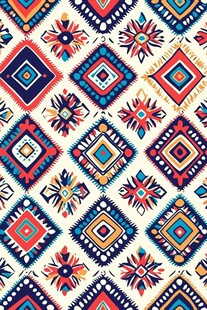 民族风几何图案无缝花纹