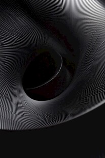 黑色旋涡纹理抽象艺术图